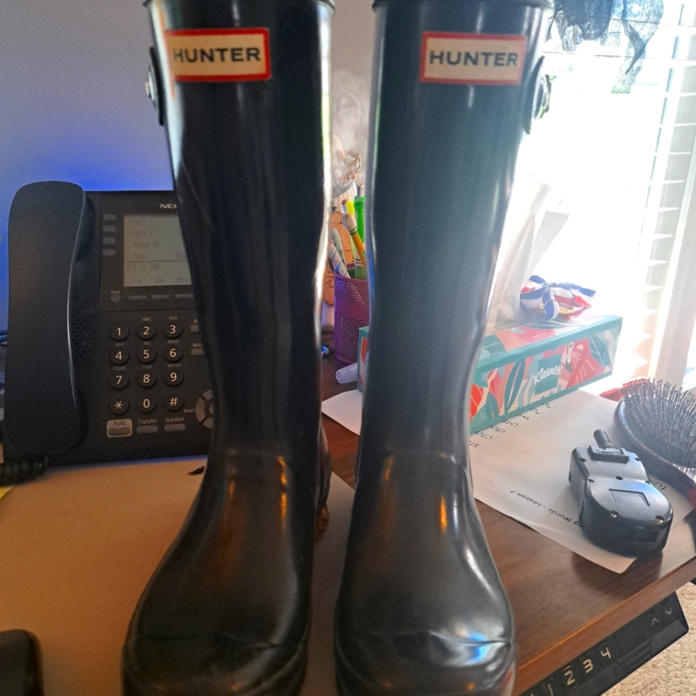 Black Hunter girls rain boots